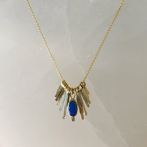 Blue Opal Fringe with diamond