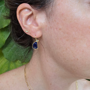 Midnight Blue Double Sapphire Drops
