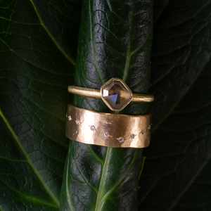 Smokey Asscher diamond Ring